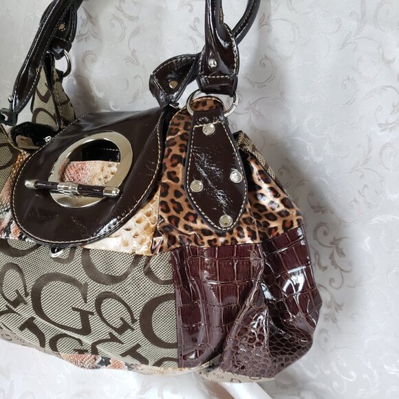 Large G-Monogram Patchwork Hobo purse. Handbag - Picture 3 of 7